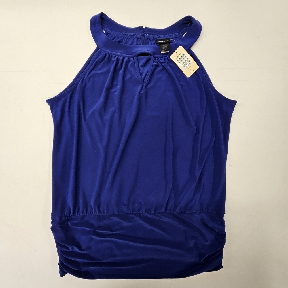 NWT Torrid Women’s K Flash Blue Sleeveless Halter Top Size 0